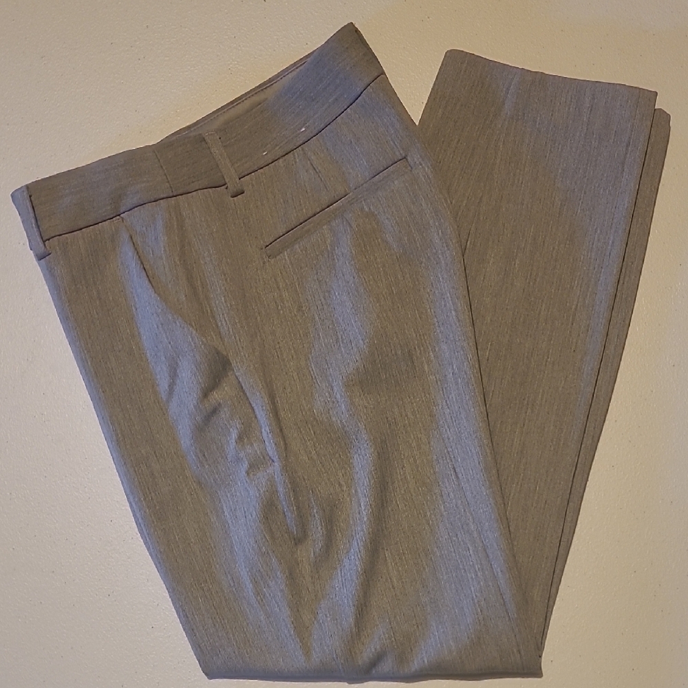Express Women's Gray Columnist Ankle Mid Rise Dress Pants